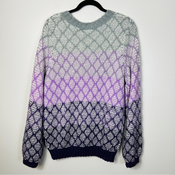 Soya Concepts Ombré SC-Vivith Crew Neck Pullover Sweater Women Size M - Picture 11 of 13